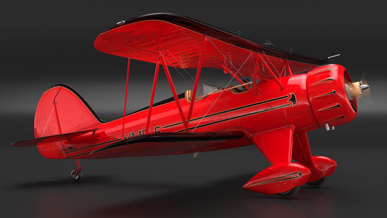 3D Spirit of 30A Coastal Biplane YMF-5 Piloted model