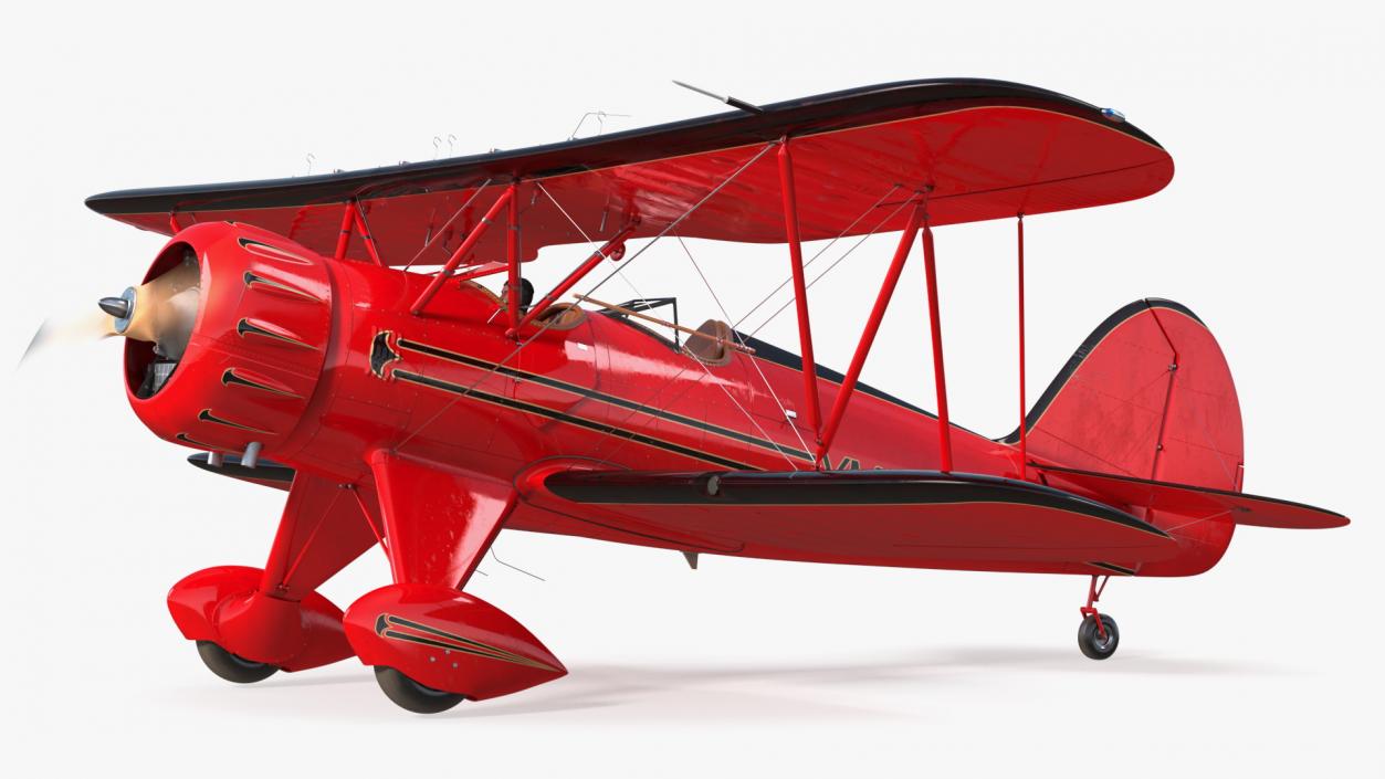 3D Spirit of 30A Coastal Biplane YMF-5 Piloted model