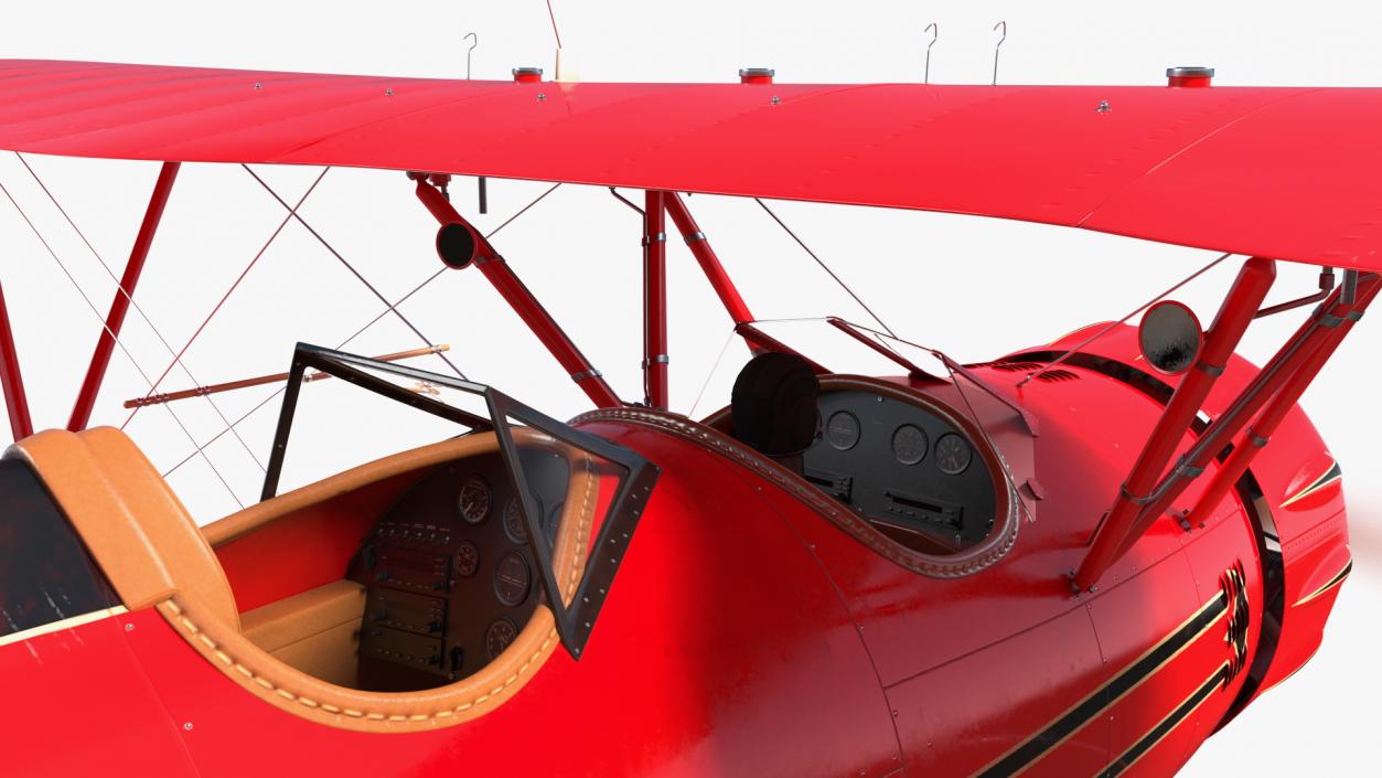 3D Spirit of 30A Coastal Biplane YMF-5 Piloted model