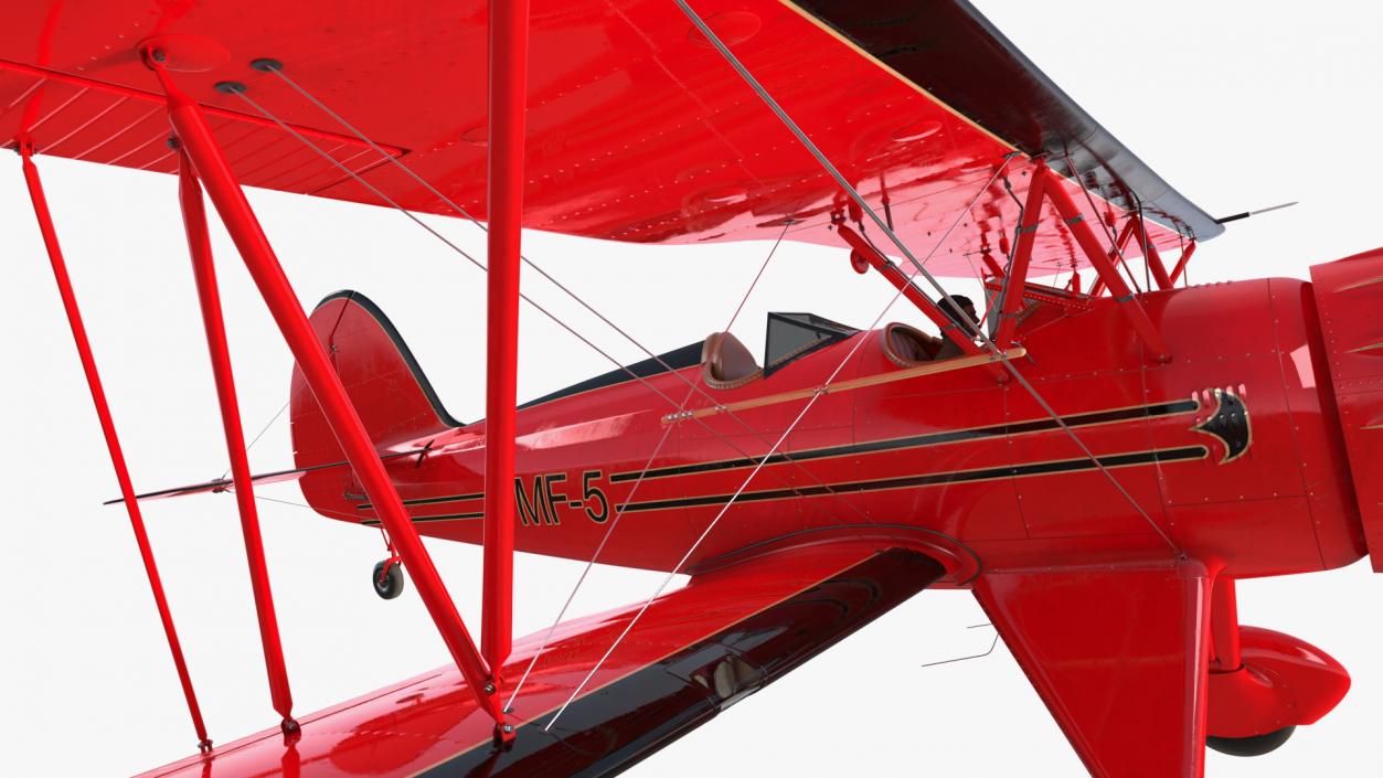 3D Spirit of 30A Coastal Biplane YMF-5 Piloted model