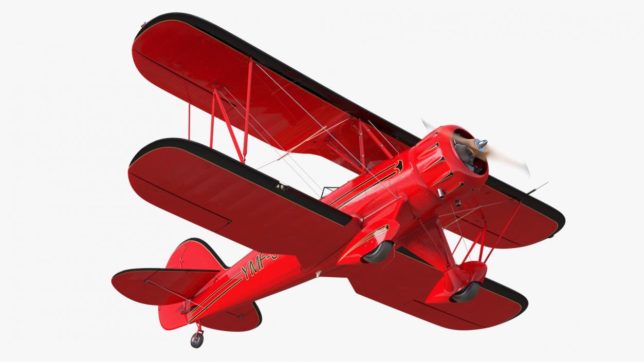 3D Spirit of 30A Coastal Biplane YMF-5 Piloted model