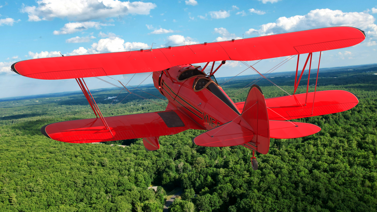 3D Spirit of 30A Coastal Biplane YMF-5 Piloted model