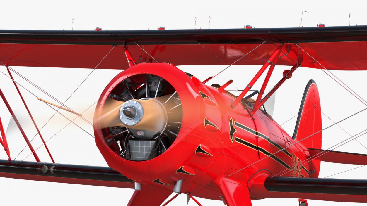 3D Spirit of 30A Coastal Biplane YMF-5 Piloted model