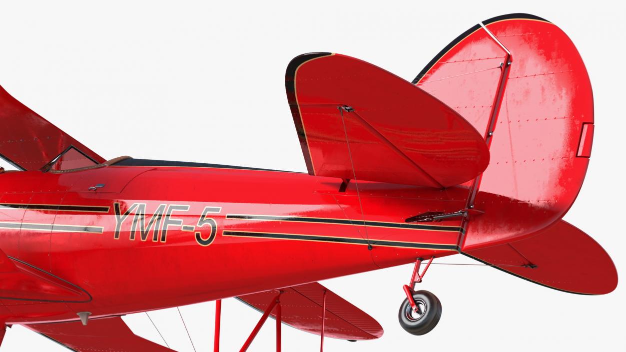 3D Spirit of 30A Coastal Biplane YMF-5 Piloted model