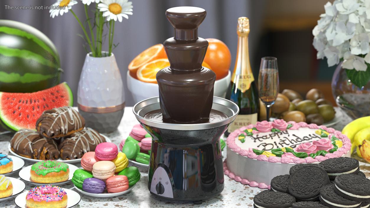 3D Chocolate Fountain Machines Collection model