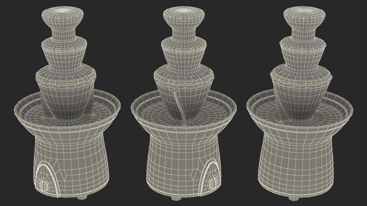 3D Chocolate Fountain Machines Collection model