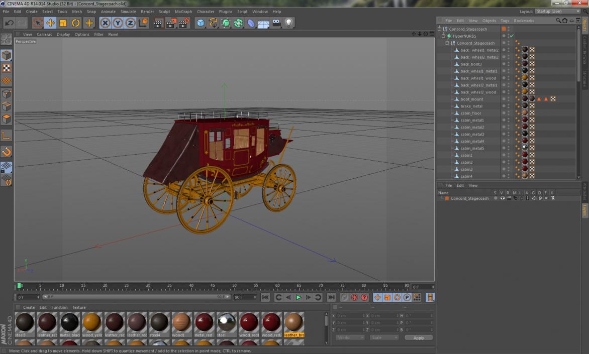 3D Concord Stagecoach model