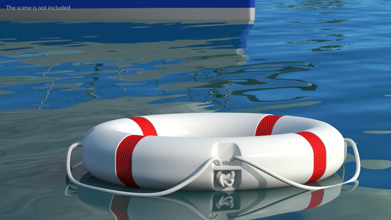 3D model Lifebuoy Red(1)