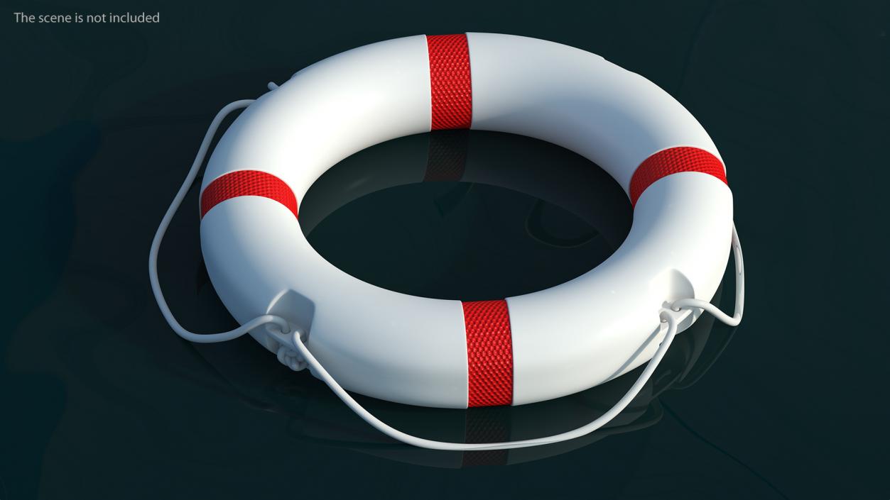 3D model Lifebuoy Red(1)