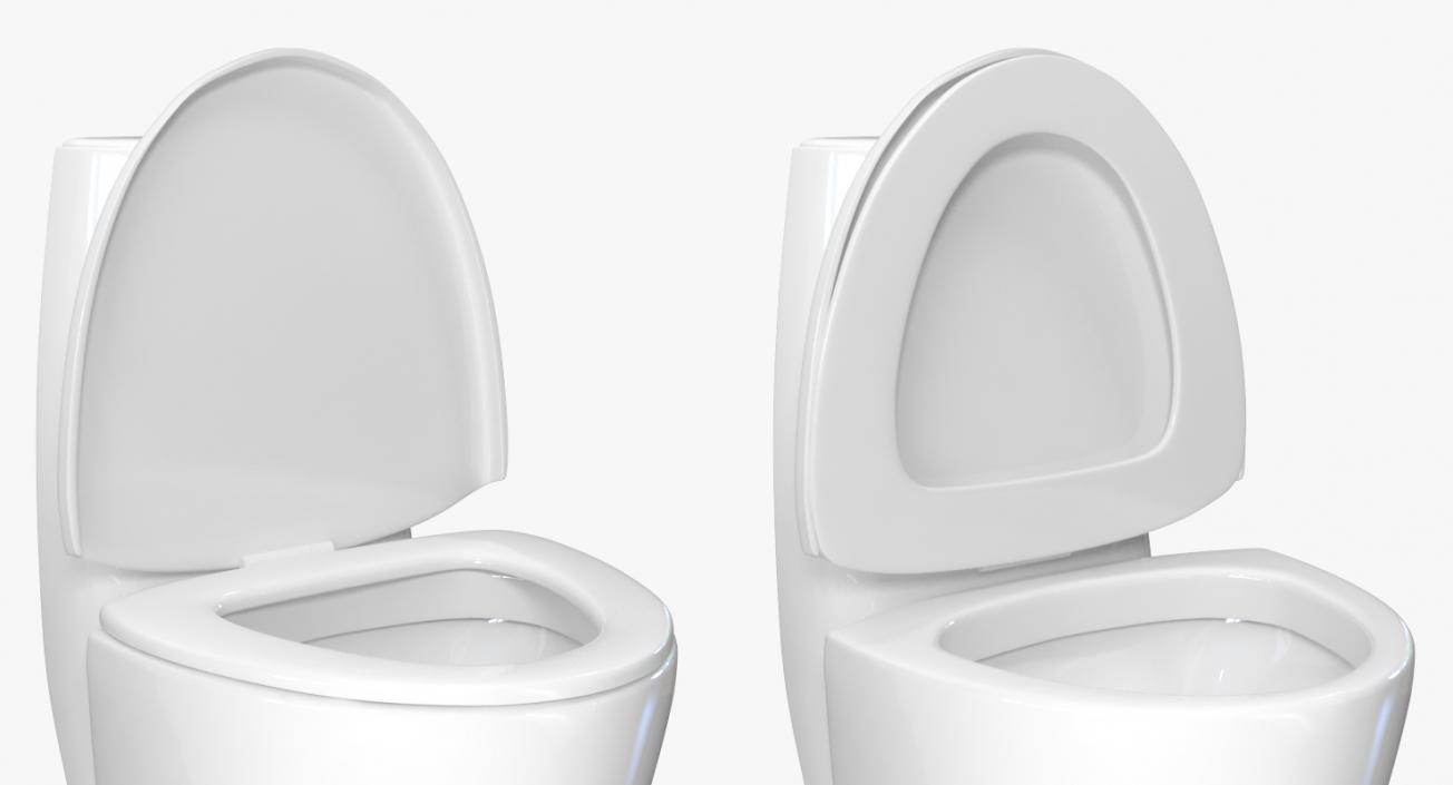 3D model One Piece Wc Toilet And Bidet White