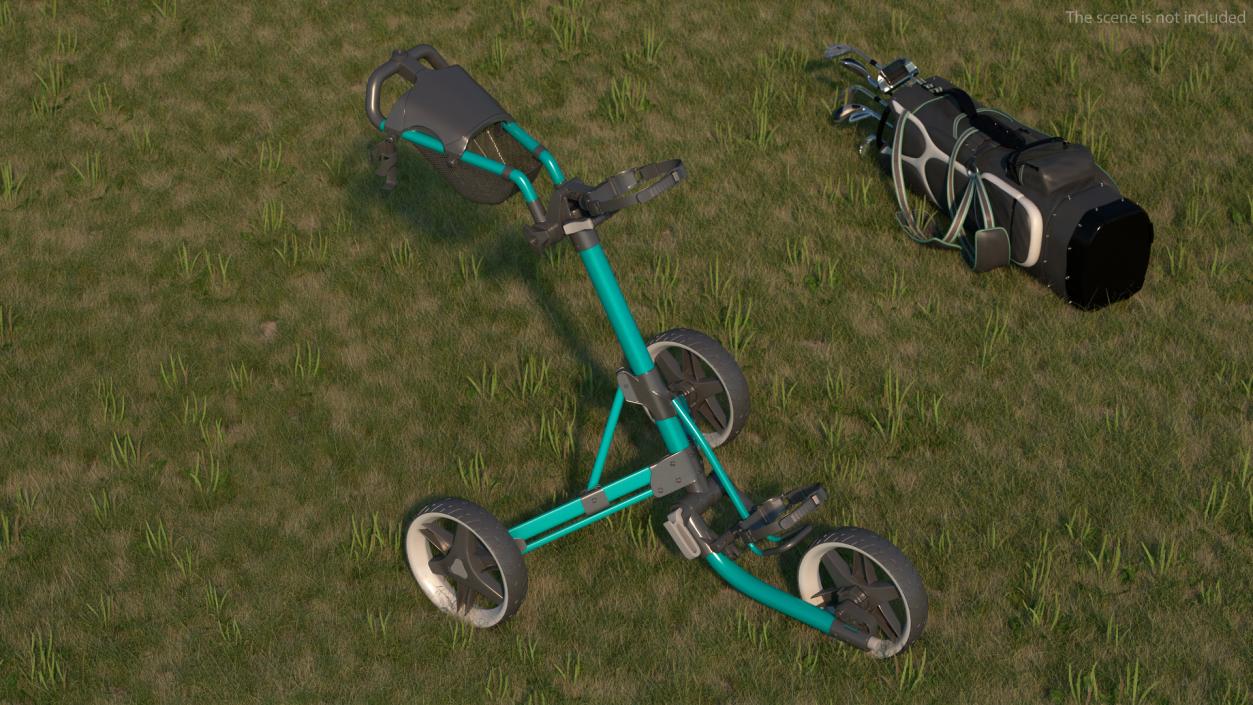 Golf Push Cart 3D model