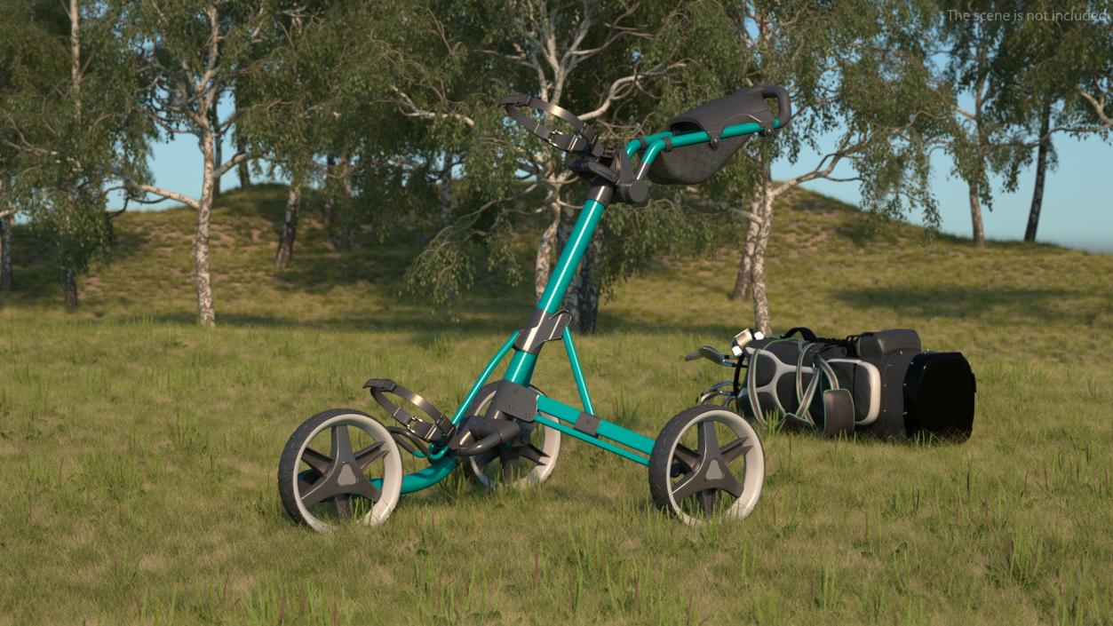 Golf Push Cart 3D model