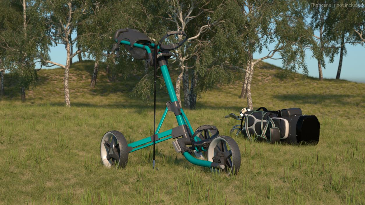 Golf Push Cart 3D model