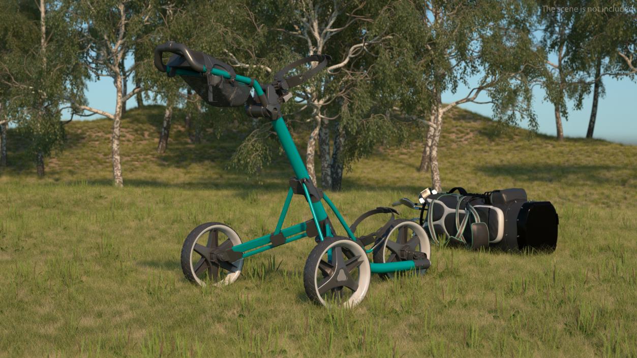 Golf Push Cart 3D model