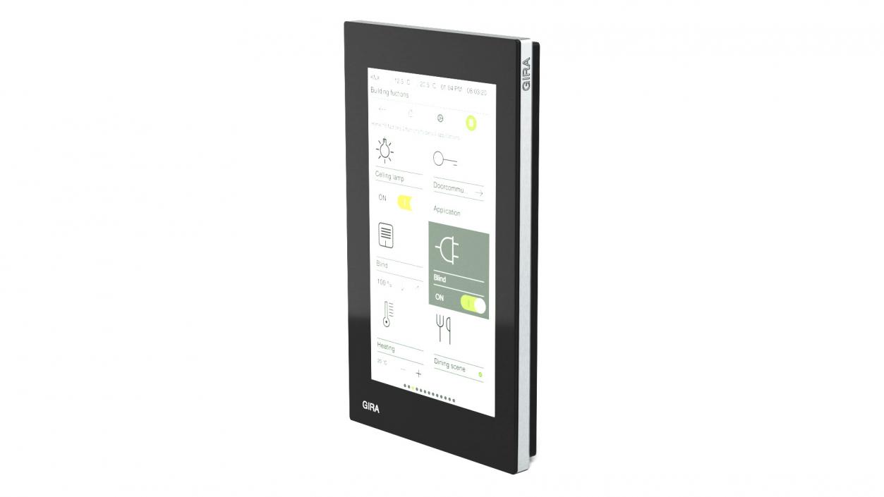 KNX Room Control Unit Black 3D