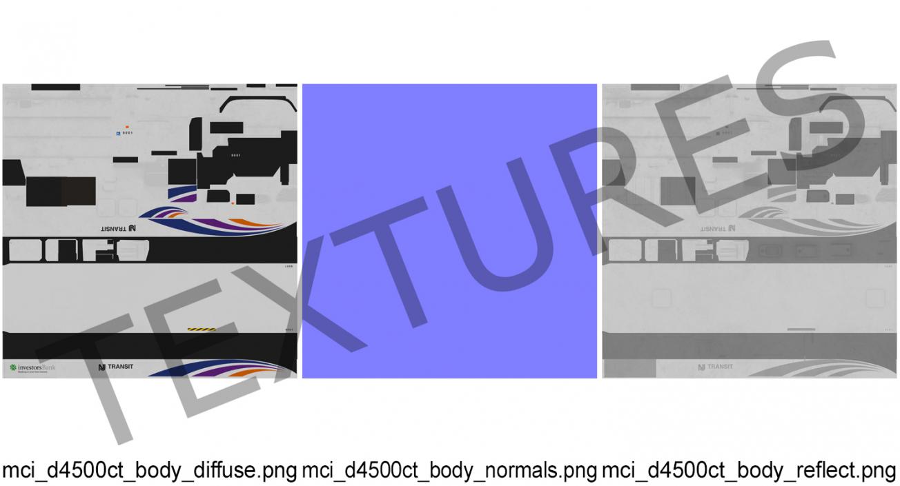 3D model Intercity Bus MCI D4500ct