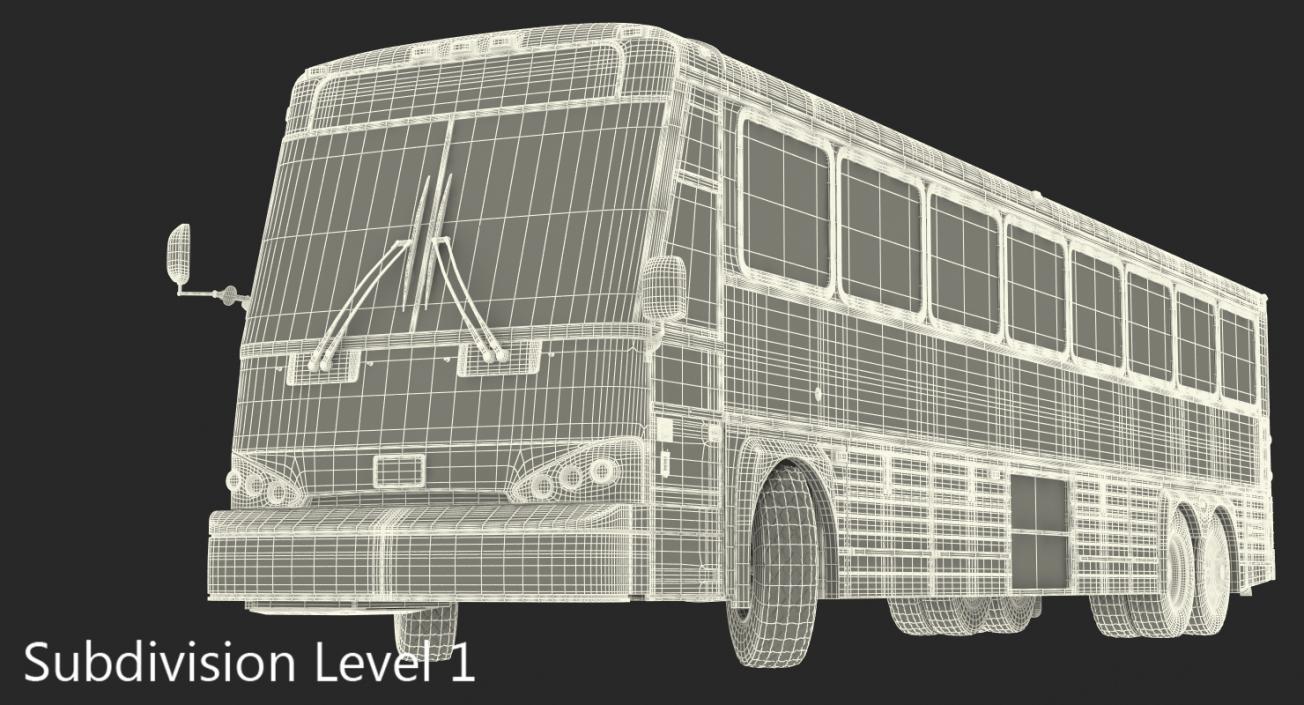 3D model Intercity Bus MCI D4500ct