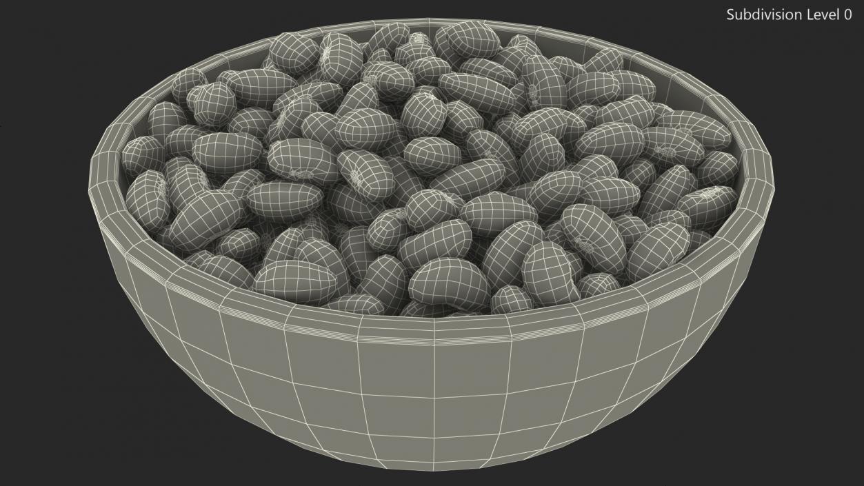 Full Bowl of Roman Beans 3D model