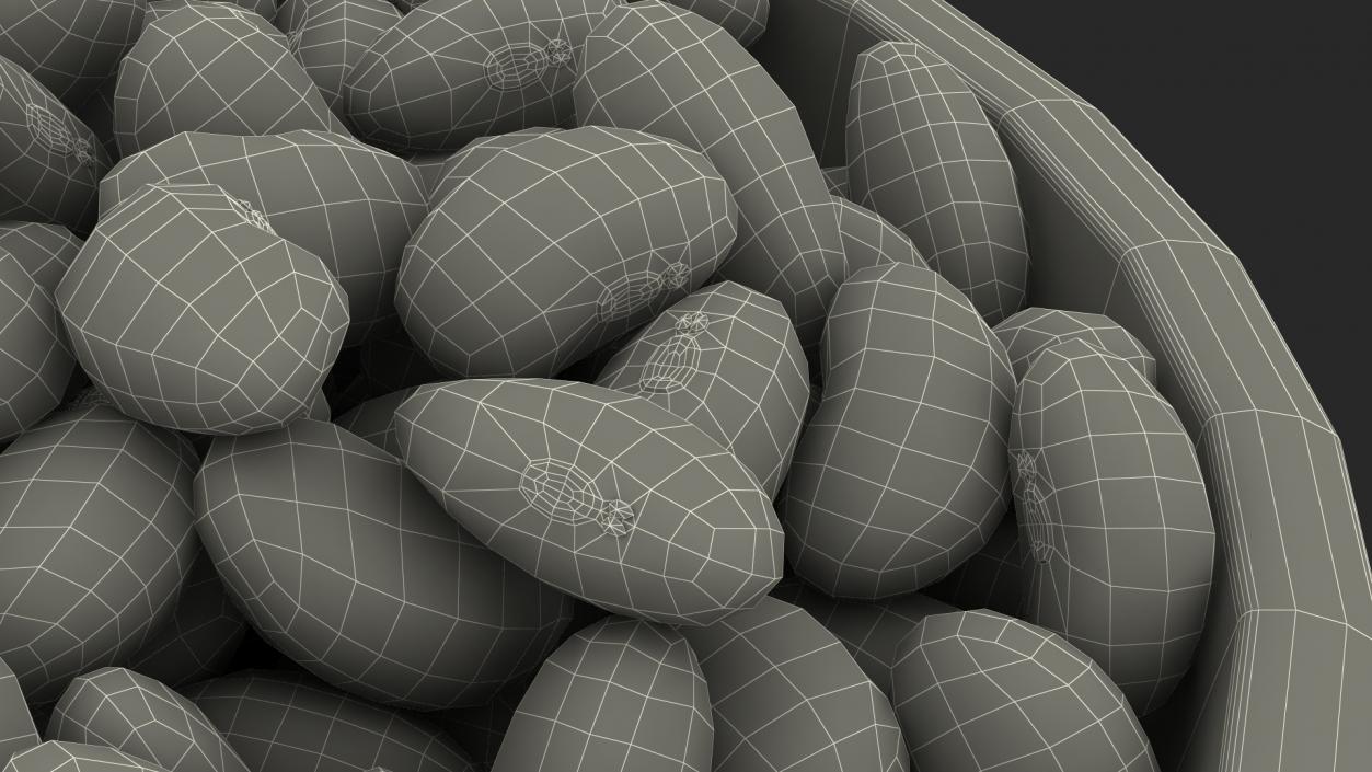 Full Bowl of Roman Beans 3D model