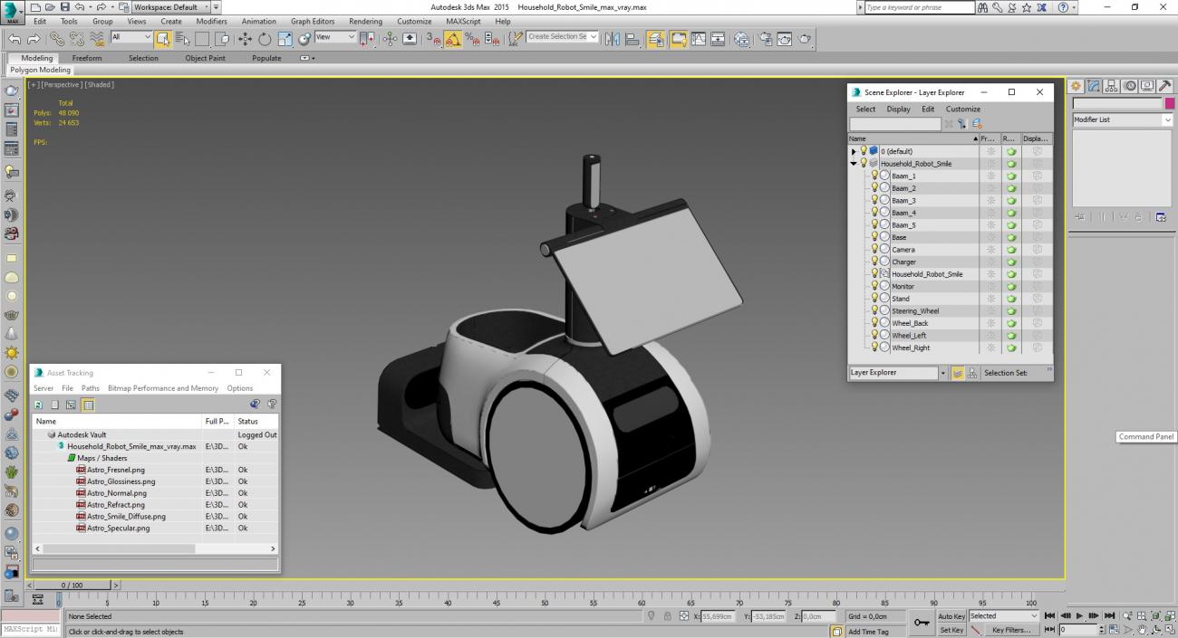 3D Household Robot Smile