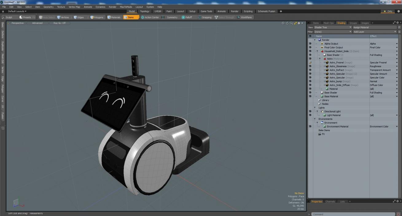 3D Household Robot Smile