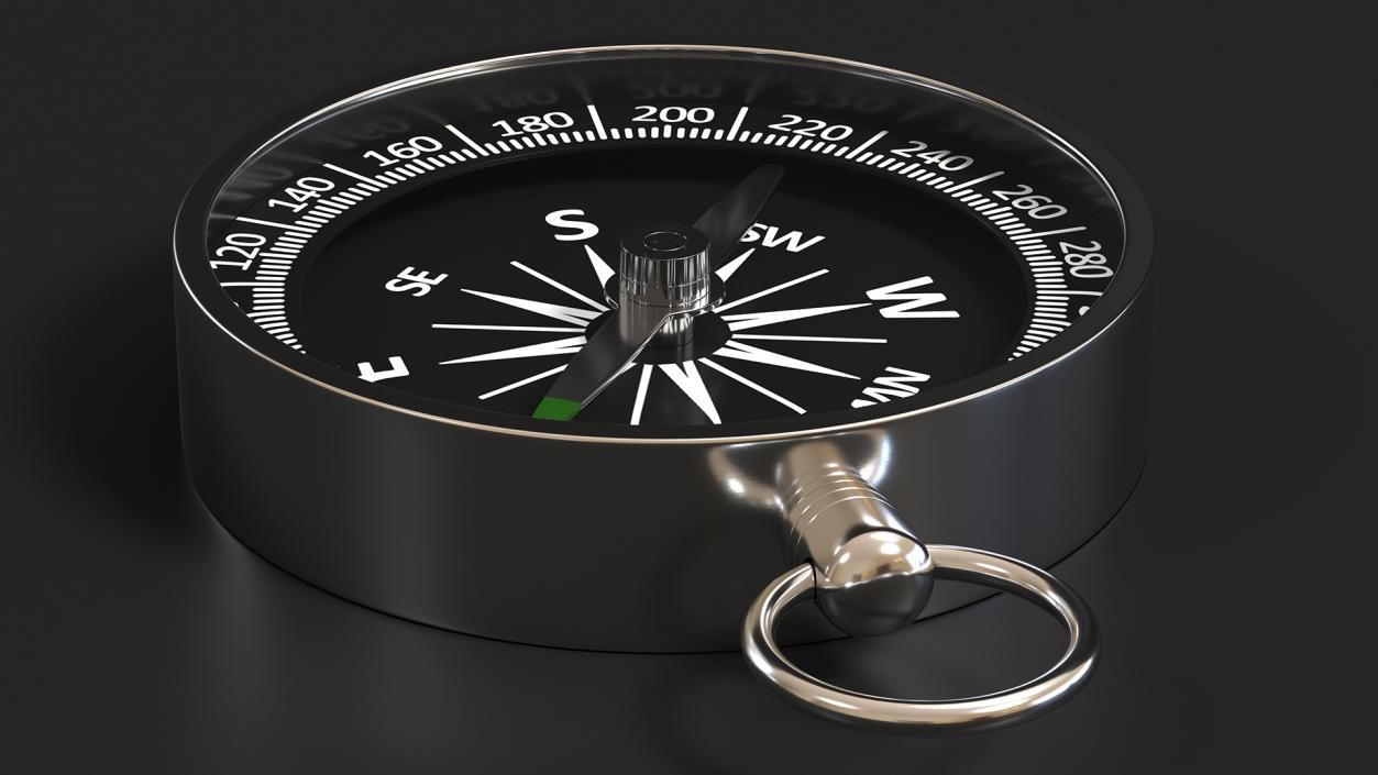 3D Compass in Steel Case