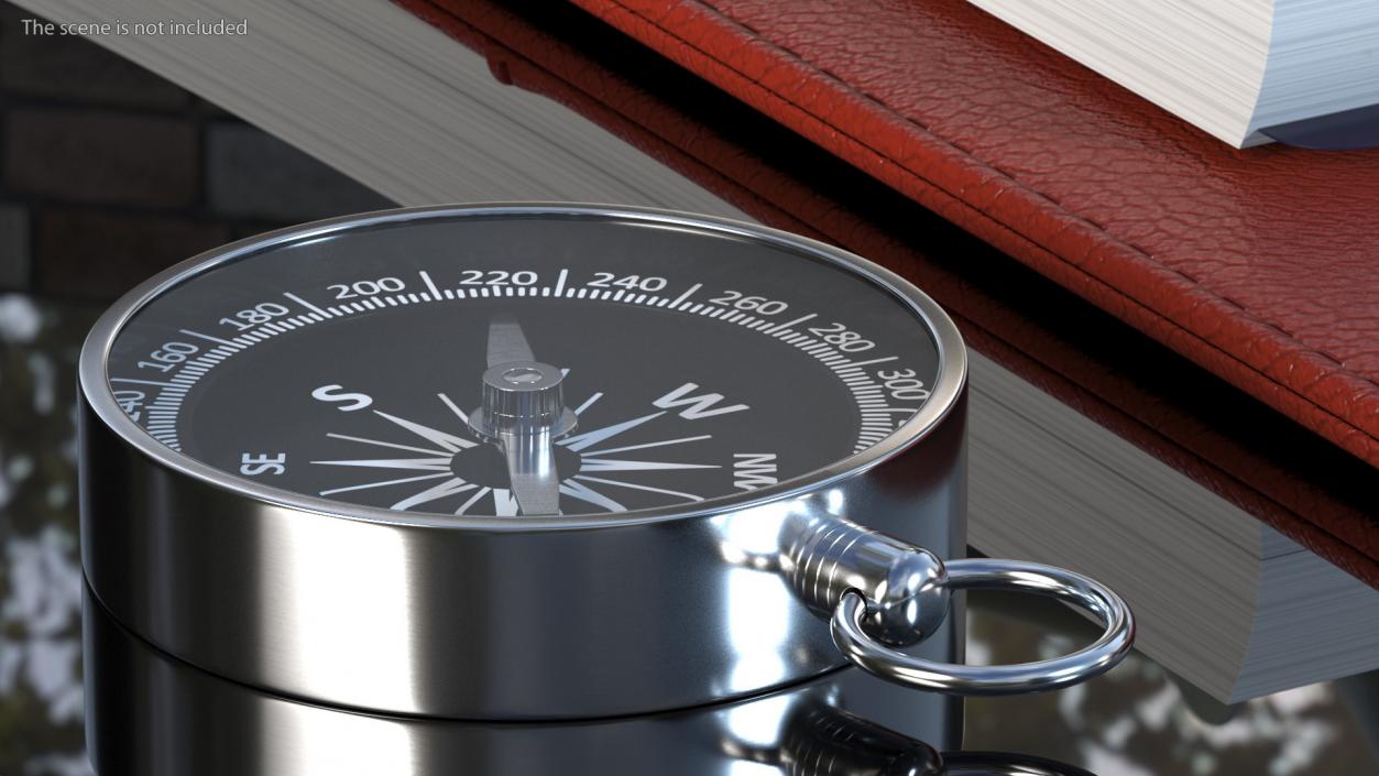 3D Compass in Steel Case