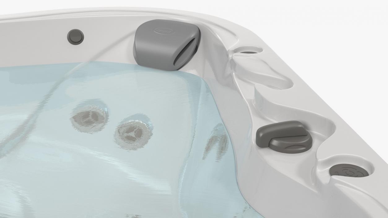 Jacuzzi J 335 Hot Tub Grey with Water 3D