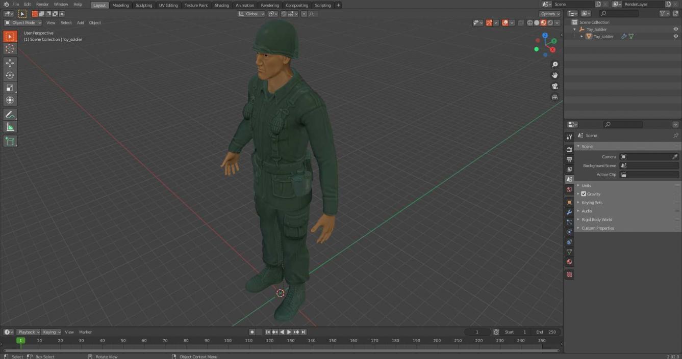 3D Toy soldier