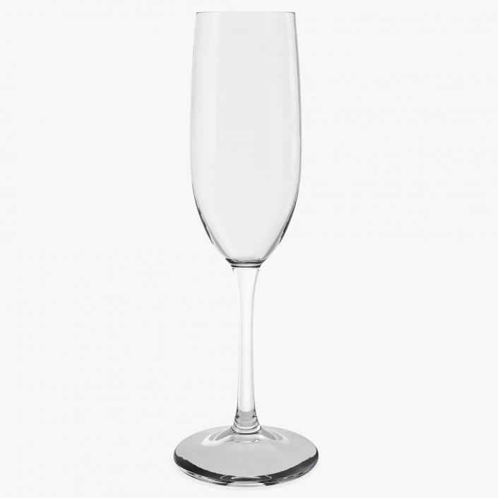 3D Tall Flute Glass