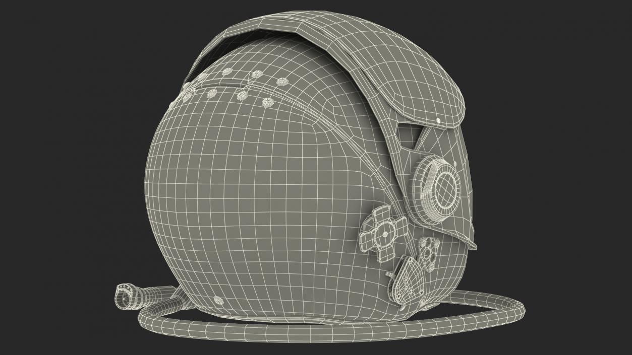 3D model US Navy HGU-20 P Clamshell Flight Helmet