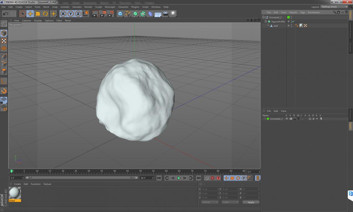 3D model Snowball 2