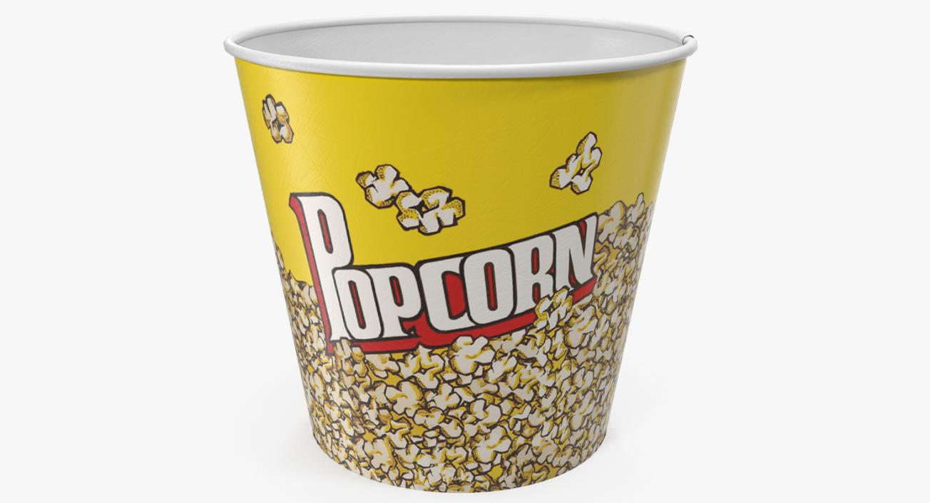 Empty Big Popcorn Bucket 3D model