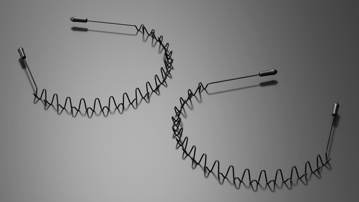 Flexible Hair Hoop Metal 3D model