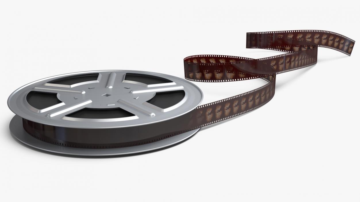 3D model Video Film Reel 35mm