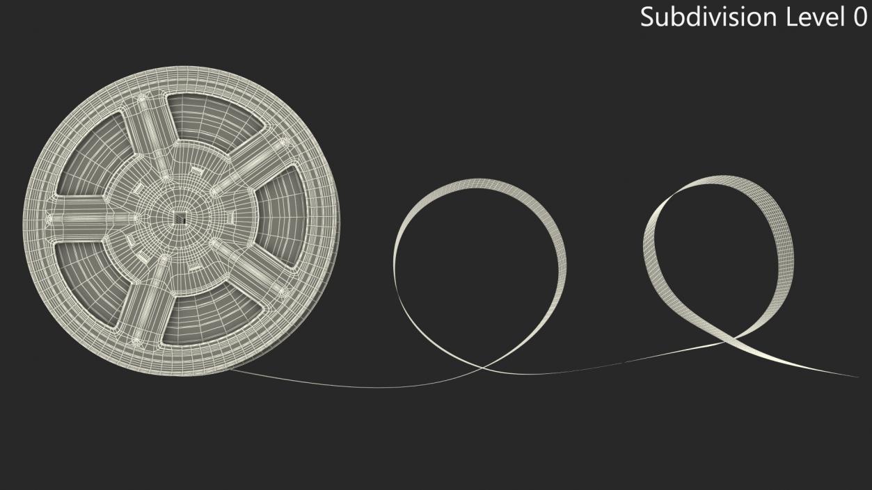 3D model Video Film Reel 35mm