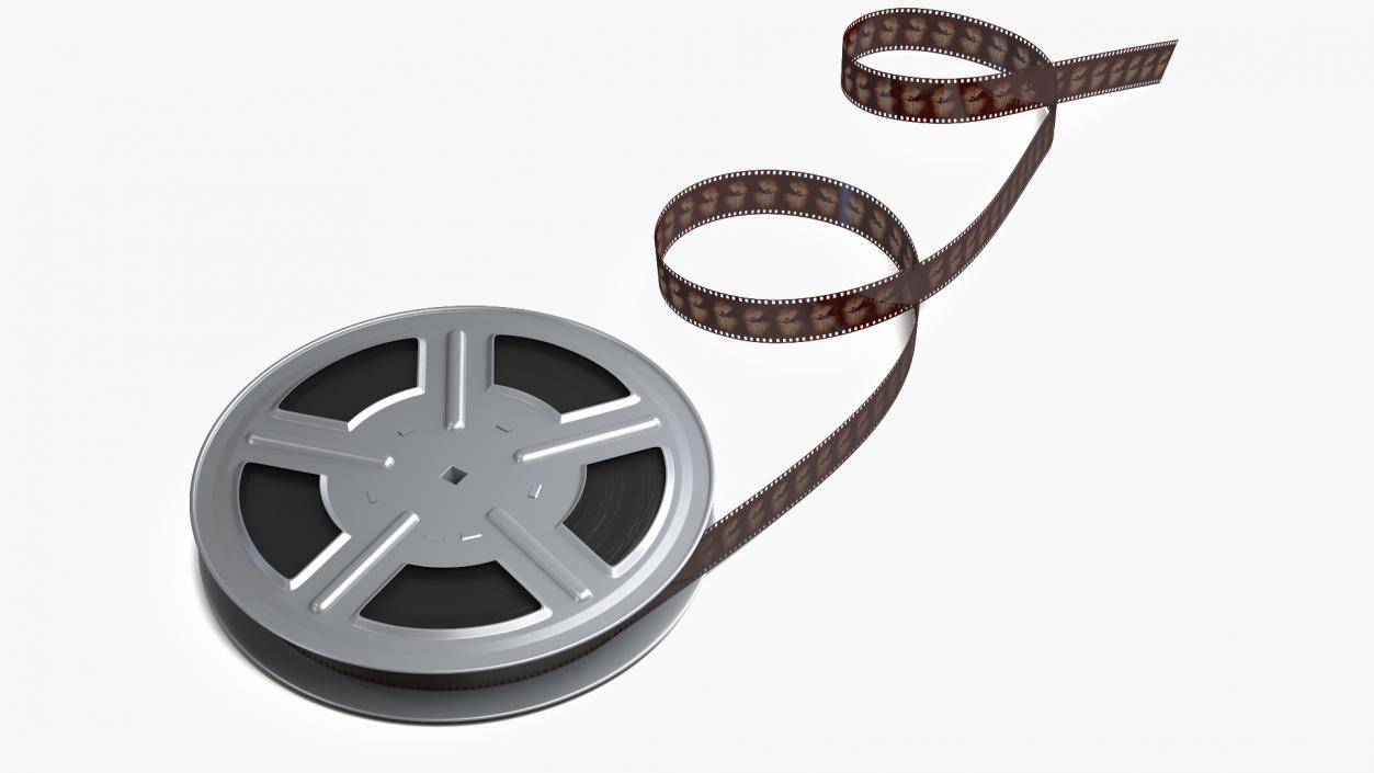 3D model Video Film Reel 35mm