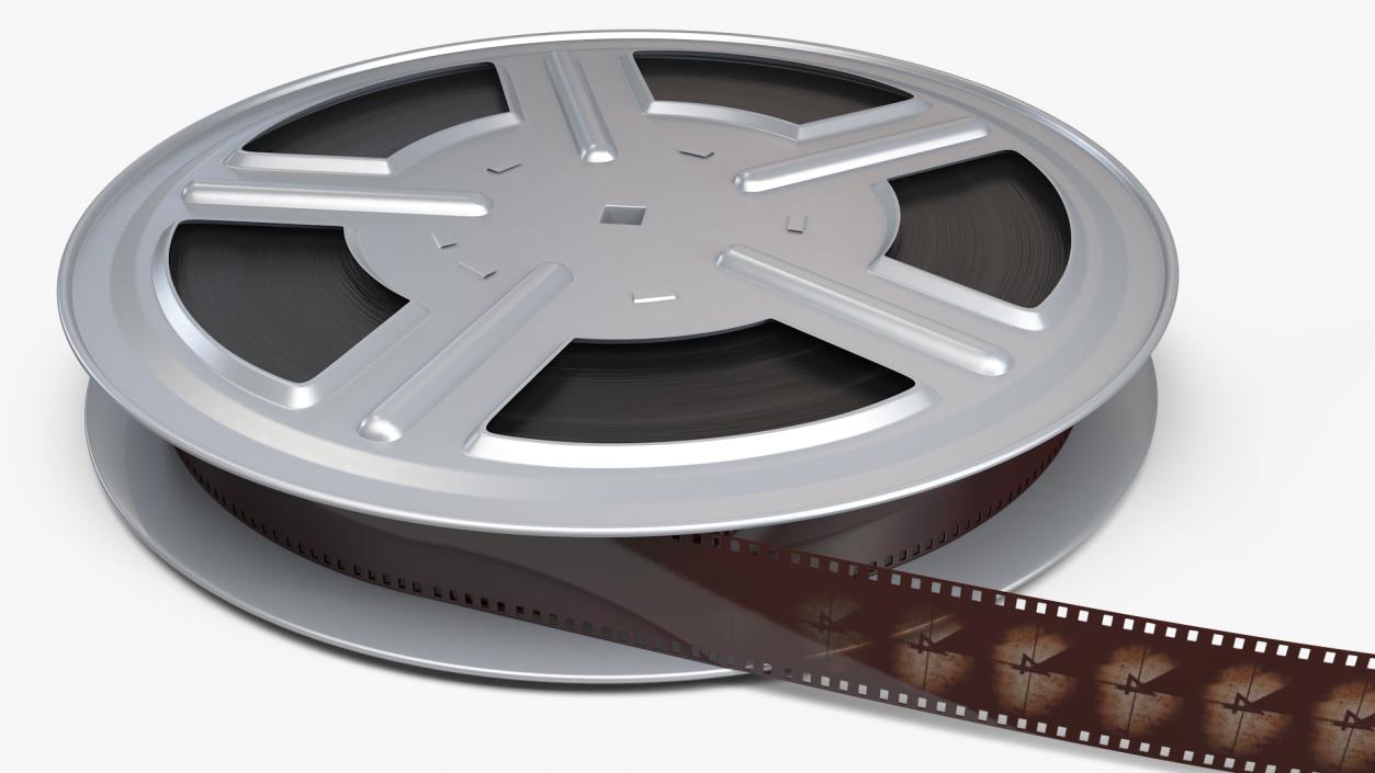 3D model Video Film Reel 35mm