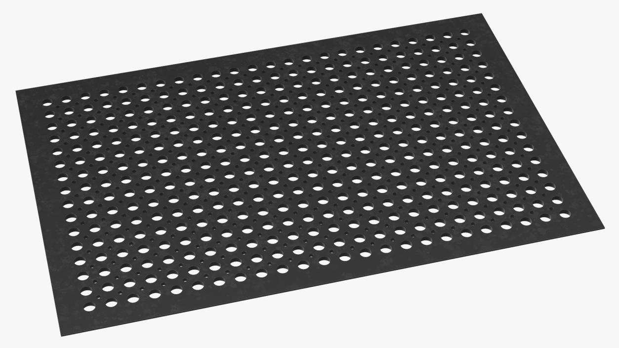 3D Rubber Door Mat Black