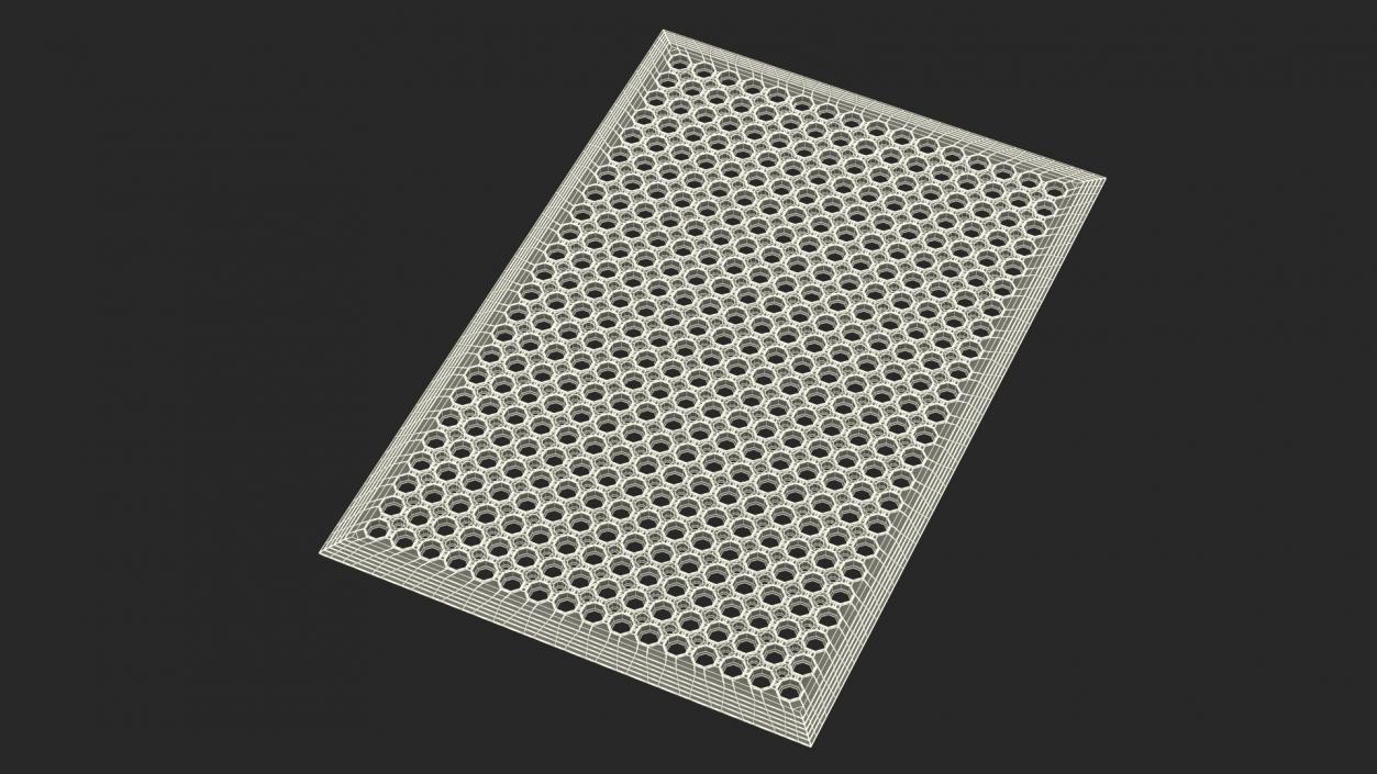 3D Rubber Door Mat Black