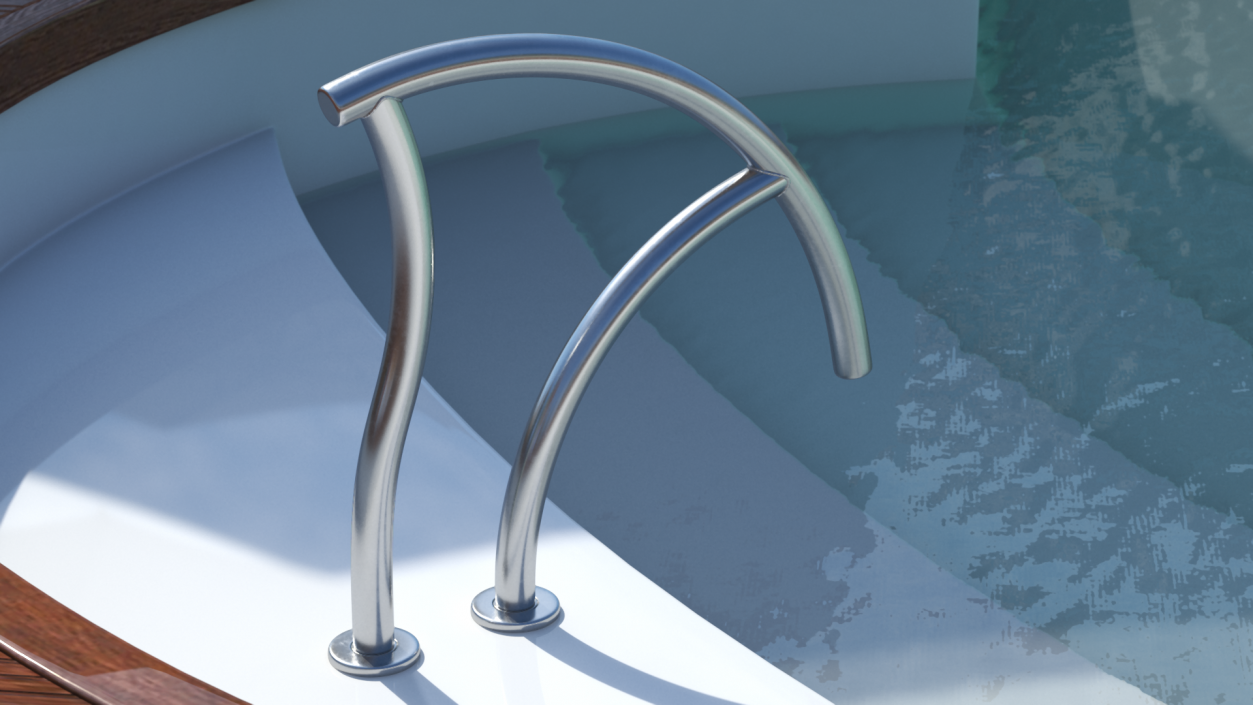 3D Elegant Grab Rail for Pool