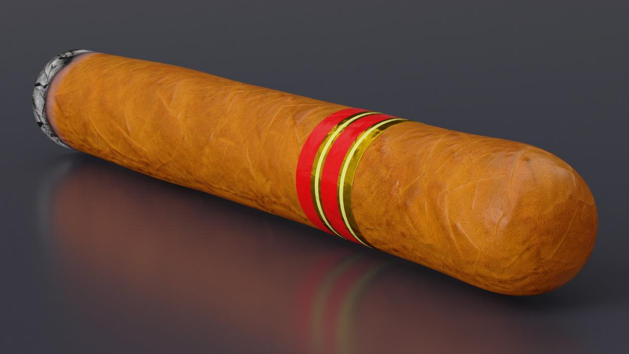 3D Cigar Thick Lighted 2