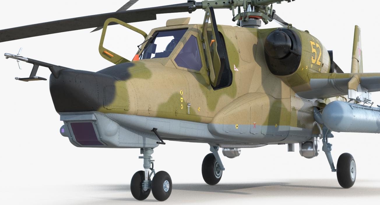 3D Attack Helicopter Kamov KA-50 Black Shark