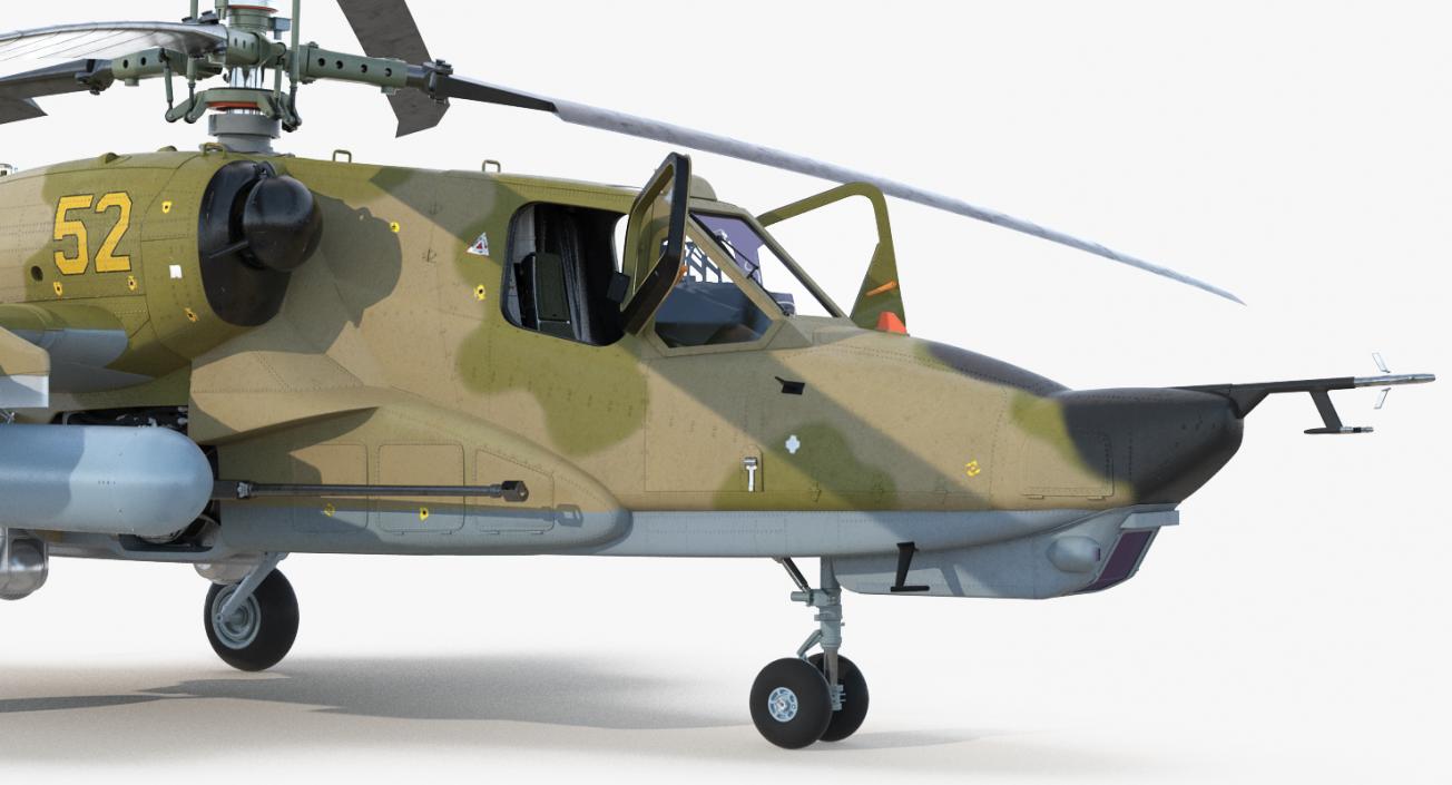 3D Attack Helicopter Kamov KA-50 Black Shark