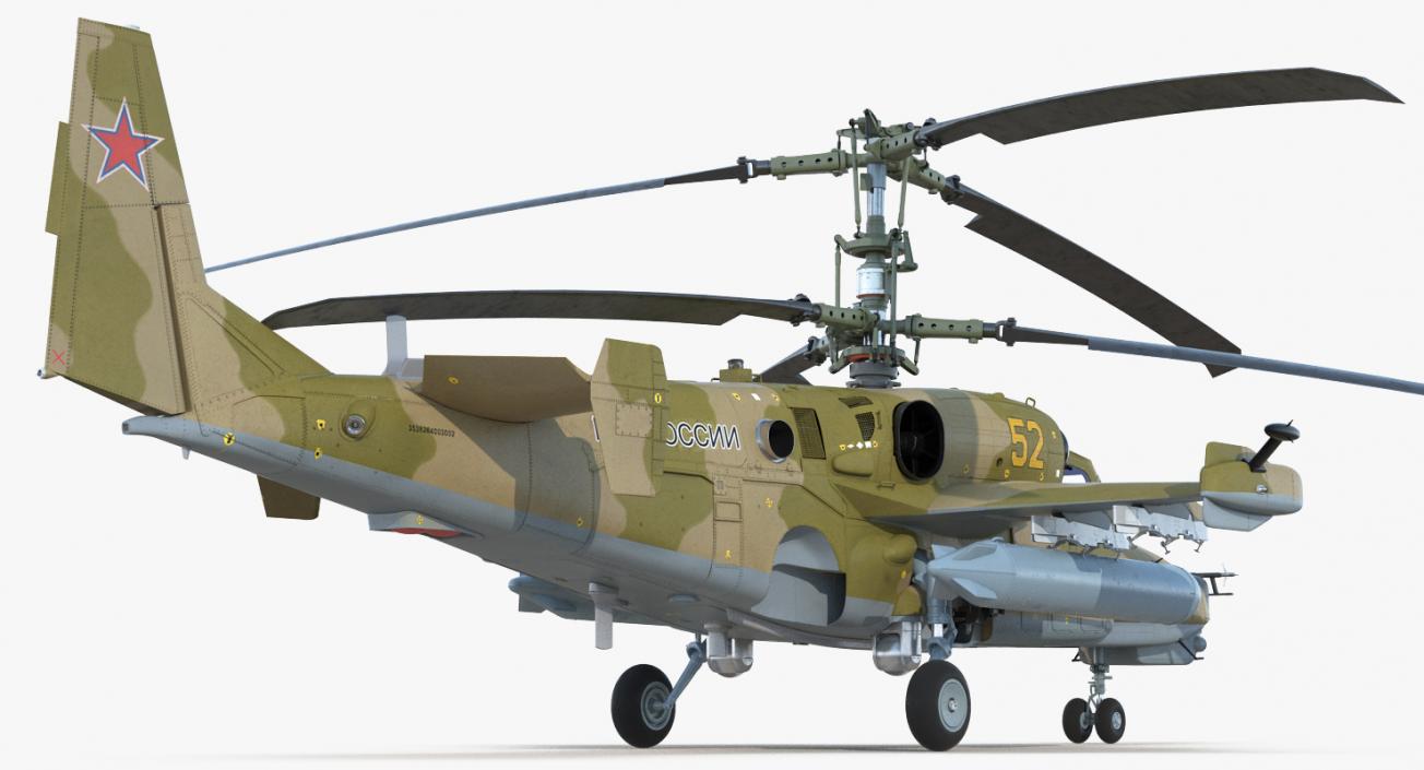 3D Attack Helicopter Kamov KA-50 Black Shark