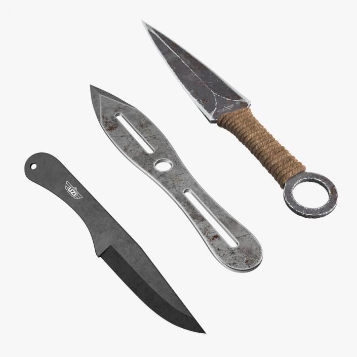 3D Throwing Knives Collection