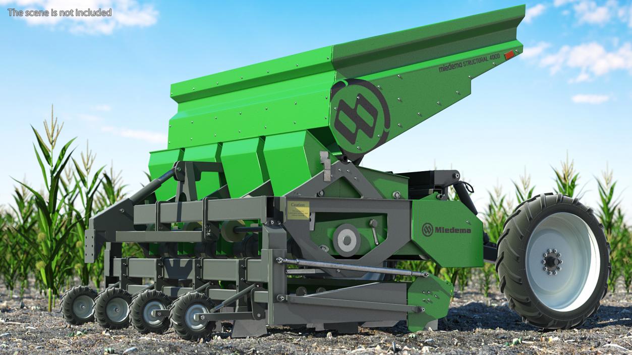 Miedema Structural 4000 Potato Planter Green 3D model