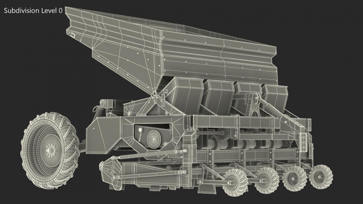 Miedema Structural 4000 Potato Planter Green 3D model