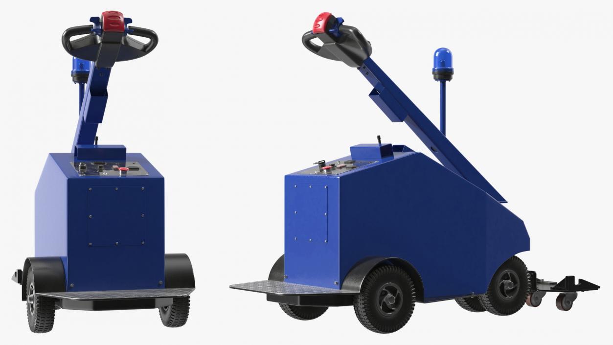 Electric Trolley Mover Blue 3D