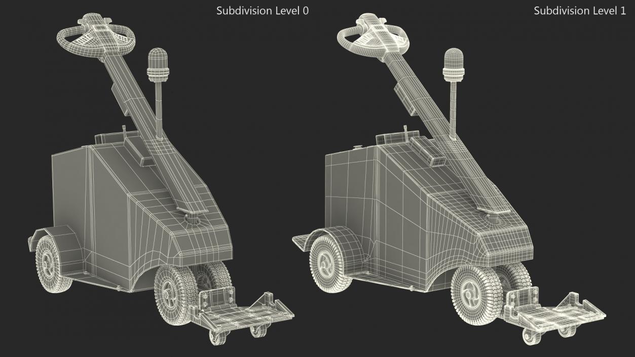 Electric Trolley Mover Blue 3D